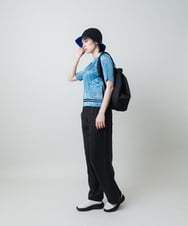 RSLGD11390 TRUNK HIROKO KOSHINO(ヒロココシノ) サテンワイドパンツ ダークグレー