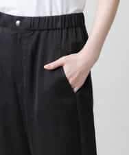 RSLGD11390 TRUNK HIROKO KOSHINO(ヒロココシノ) 【先行予約】サテンワイドパンツ ダークグレー