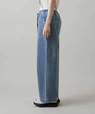 RSLGE02430 TRUNK HIROKO KOSHINO(ヒロココシノ) アイレットストレッチデニムイージーパンツ /洗える ライトブルー