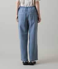 RSLGE02430 TRUNK HIROKO KOSHINO(ヒロココシノ) アイレットストレッチデニムイージーパンツ /洗える ライトブルー