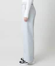 RSLGE17430 TRUNK HIROKO KOSHINO(ヒロココシノ) 【先行予約】サッカーストライプワイドパンツ/洗える グレー