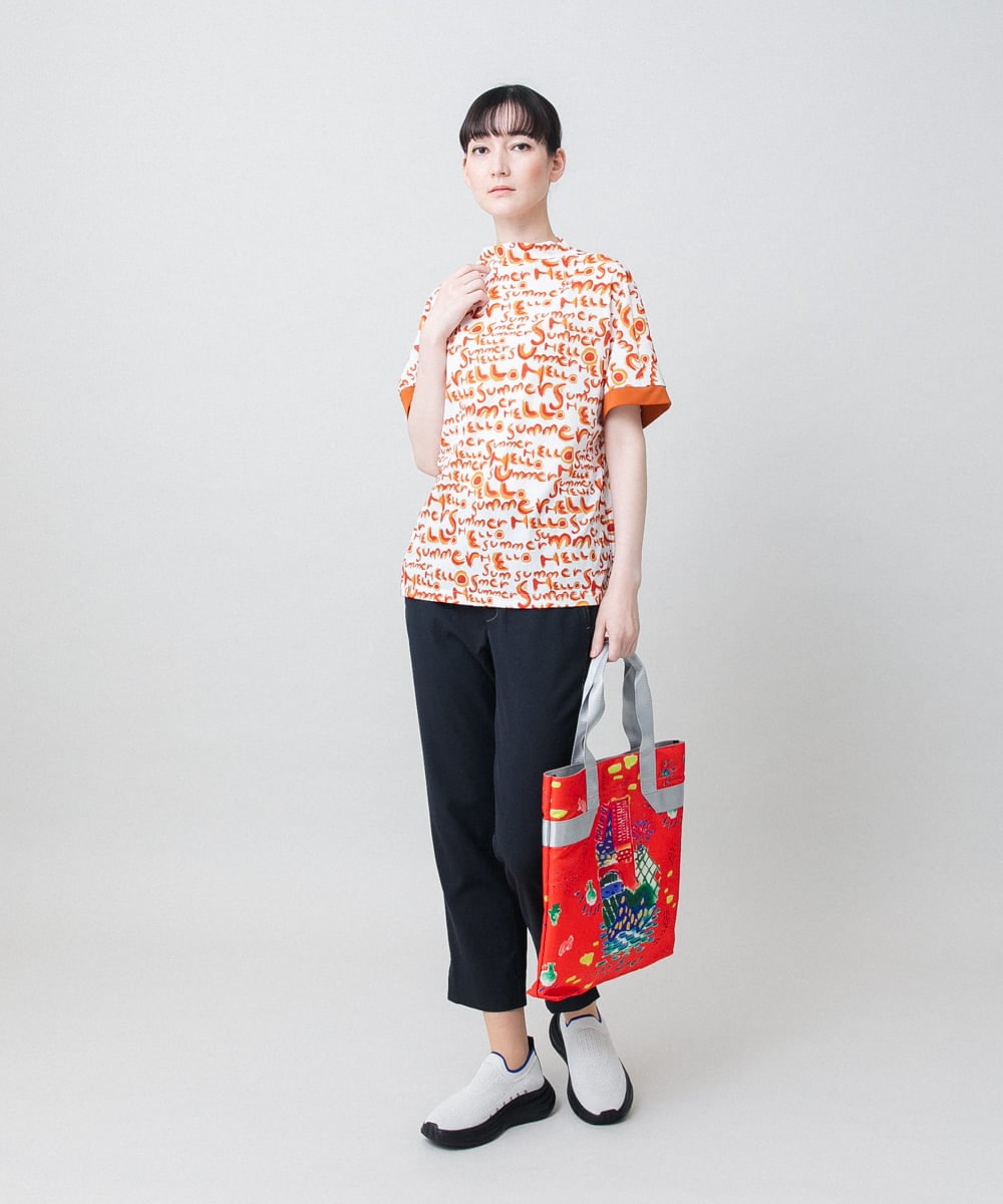 RSLGE18360 TRUNK HIROKO KOSHINO(ヒロココシノ) ストレッチオックスパンツ /洗える グリーン