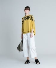 RSLGT30360 TRUNK HIROKO KOSHINO(ヒロココシノ) 【洗濯機で洗える】デニムライクコクーンシルエットパンツ ライトイエロー