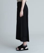 RSLGU37360 TRUNK HIROKO KOSHINO(ヒロココシノ) 【洗濯機で洗える】ペタルフレアデザインパンツ ブラック