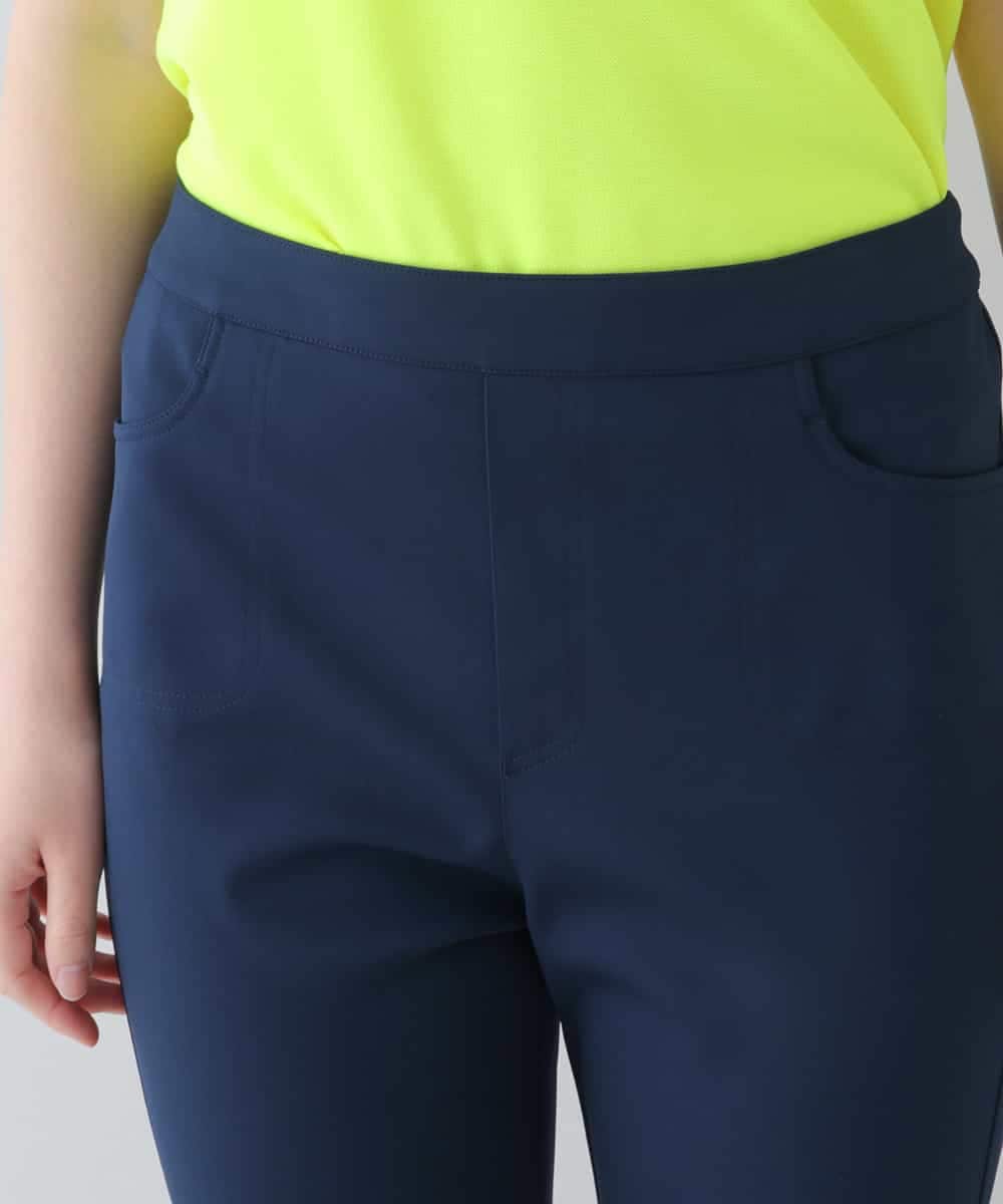 RSLGU72320 TRUNK HIROKO KOSHINO(ヒロココシノ) 【洗濯機で洗える】TEXBRID高機能ストレッチパンツ ネイビー