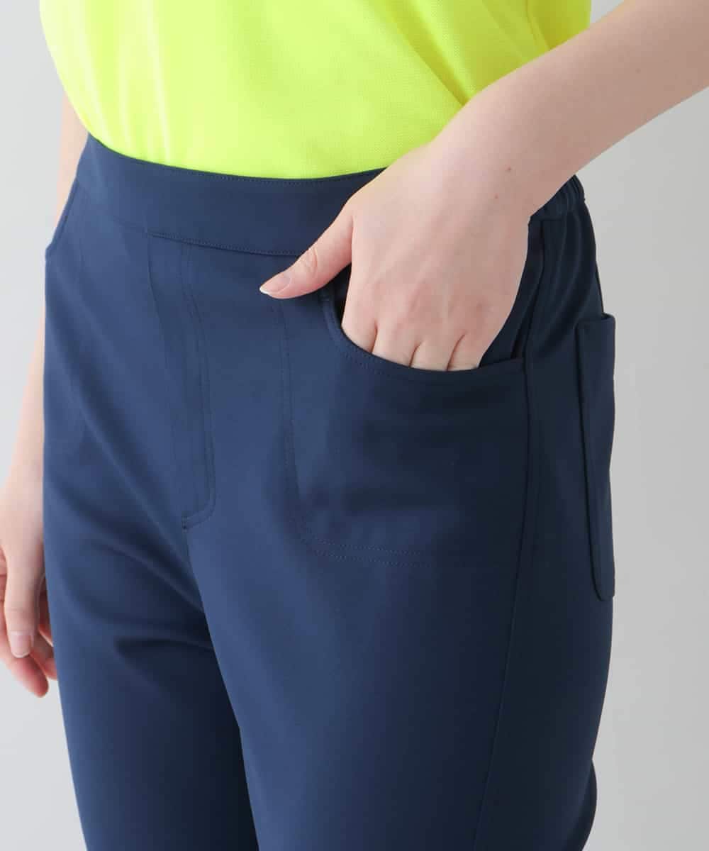 RSLGU72320 TRUNK HIROKO KOSHINO(ヒロココシノ) 【洗濯機で洗える】TEXBRID高機能ストレッチパンツ ネイビー