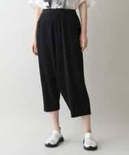 RSLGW18390 TRUNK HIROKO KOSHINO(ヒロココシノ) 変形サルエルパンツ/洗濯機で洗える ブラック
