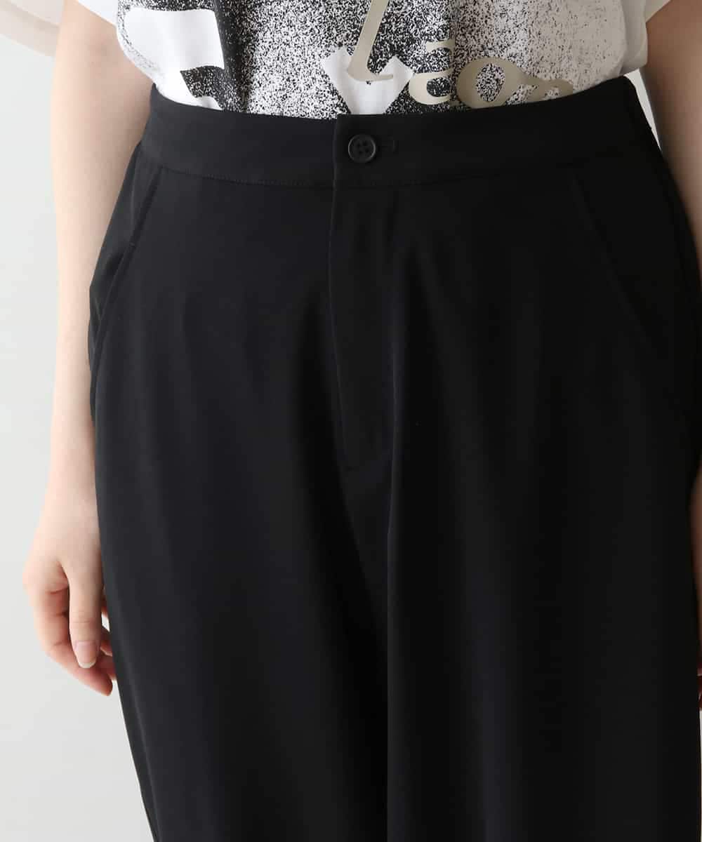 RSLGW18390 TRUNK HIROKO KOSHINO(ヒロココシノ) 変形サルエルパンツ/洗濯機で洗える ブラック
