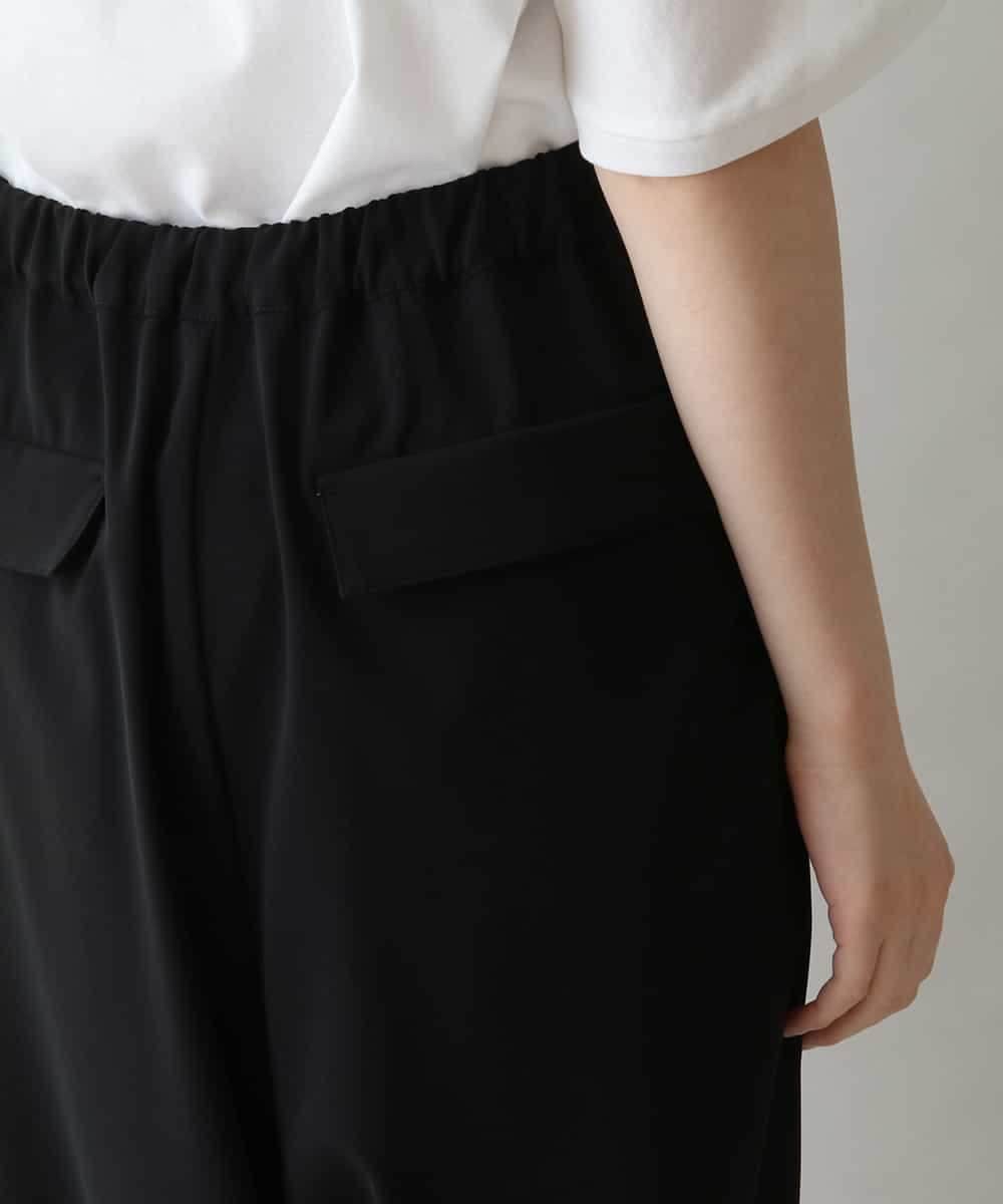 RSLGW18390 TRUNK HIROKO KOSHINO(ヒロココシノ) 変形サルエルパンツ/洗濯機で洗える ブラック