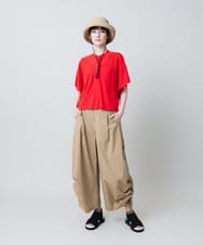 RSLHB03430 TRUNK HIROKO KOSHINO(ヒロココシノ) サイドドロストボリュームパンツ/洗える ベージュ