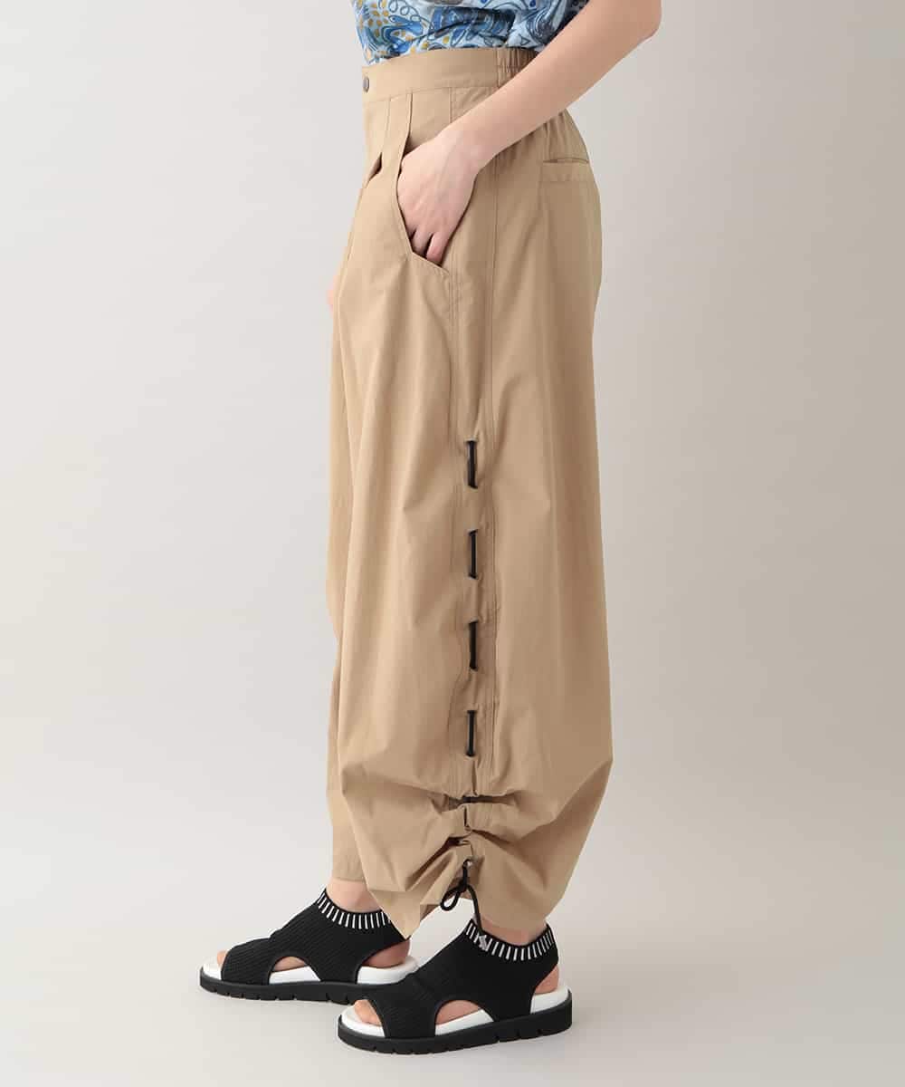 RSLHB03430 TRUNK HIROKO KOSHINO(ヒロココシノ) サイドドロストボリュームパンツ/洗える ベージュ