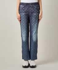 RSLJE09360 TRUNK HIROKO KOSHINO(ヒロココシノ) 3Dデニムハイテンションパンツ/洗える ネイビー