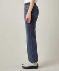 RSLJE09360 TRUNK HIROKO KOSHINO(ヒロココシノ) 3Dデニムハイテンションパンツ/洗える ネイビー