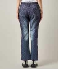 RSLJE09360 TRUNK HIROKO KOSHINO(ヒロココシノ) 3Dデニムハイテンションパンツ/洗える ネイビー