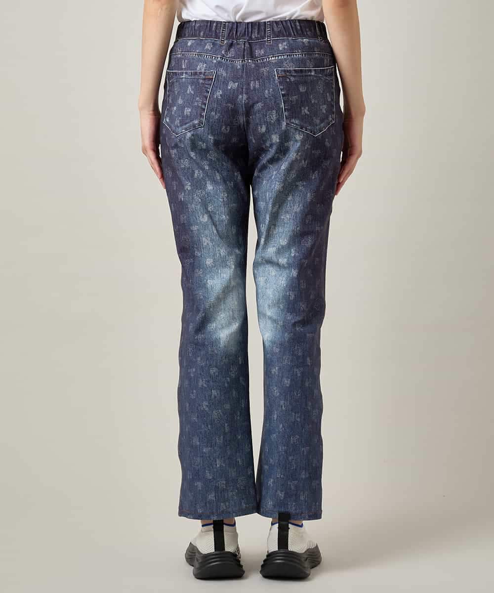 RSLJE09360 TRUNK HIROKO KOSHINO(ヒロココシノ) 3Dデニムハイテンションパンツ/洗える ネイビー