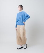 RSLJE17360 TRUNK HIROKO KOSHINO(ヒロココシノ) かすれドットコクーンチノパンツ/洗える ベージュ