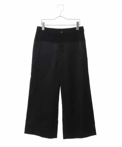 RSLJQ04360 TRUNK HIROKO KOSHINO 【洗える】ストライプストレッチワイドパンツ