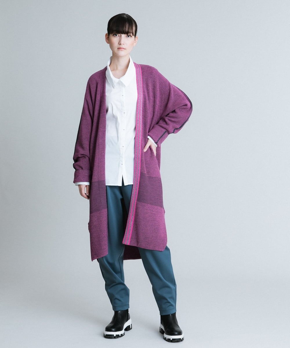 RSLJQ39360 TRUNK HIROKO KOSHINO(ヒロココシノ) 【洗濯機で洗える】ボリュームカットソーパンツ グリーン