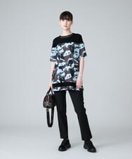 RSLJT06340 TRUNK HIROKO KOSHINO(ヒロココシノ) 【洗濯機で洗える】サイドポケット美シルエットパンツ カーキ
