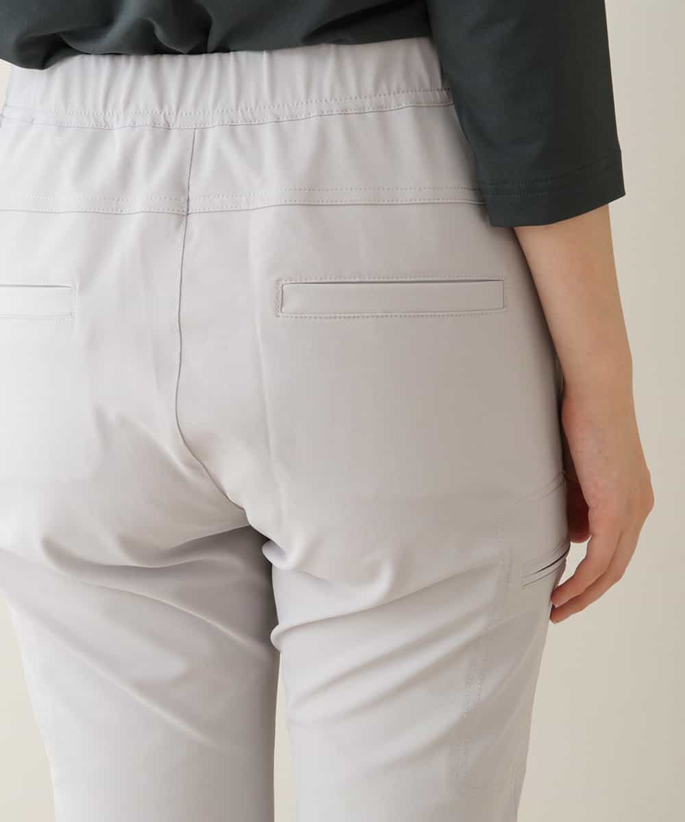 RSLJT06340 TRUNK HIROKO KOSHINO(ヒロココシノ) 【洗濯機で洗える】サイドポケット美シルエットパンツ ライトグレー