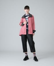 RSLJT20360 TRUNK HIROKO KOSHINO(ヒロココシノ) 【洗濯機で洗える】ストレッチレザーワイドフォルムパンツ ブラック