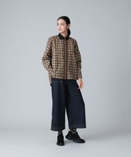 RSLJT32390 TRUNK HIROKO KOSHINO(ヒロココシノ) 【洗濯機で洗える】デニムライクワイドシルエットパンツ ネイビー