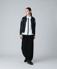 RSLJT44390 TRUNK HIROKO KOSHINO(ヒロココシノ) 【洗濯機で洗える】タックボリュームデザインパンツ ブラック