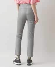 RSLJW12360 TRUNK HIROKO KOSHINO(ヒロココシノ) メタリックプリントストレッチパンツ/洗える カーキ