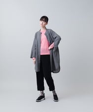 RSLJX27340 TRUNK HIROKO KOSHINO(ヒロココシノ) 裾カフスストレッチパンツ/洗える ライトグレー