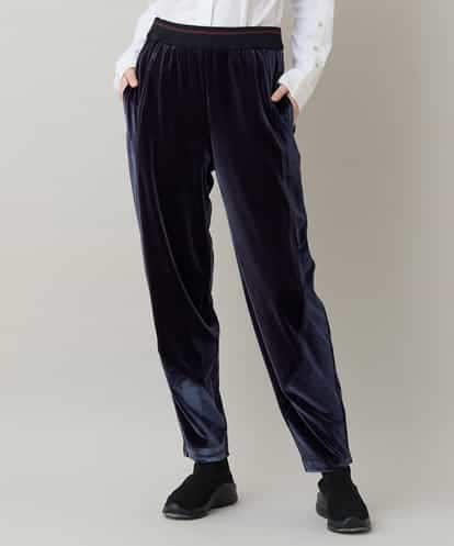 RSLLB11490  ラウンドシルエットベロアパンツ/洗える