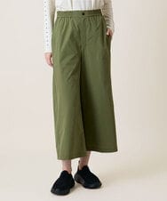 RSLLD05390 TRUNK HIROKO KOSHINO(ヒロココシノ) フリーモーションタフタデザインガウチョパンツ/洗える グリーン