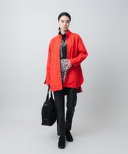 RSPAD17430 TRUNK HIROKO KOSHINO(ヒロココシノ) ロゴモチーフ幾何柄プリントチュニック/日本製/洗える ブラック