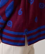 RSPAE12430 TRUNK HIROKO KOSHINO(ヒロココシノ) 幾何ペイズリーボックスシルエットチュニック/日本製/洗える ブルー