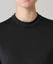 RSPAE19690 TRUNK HIROKO KOSHINO(ヒロココシノ) 小付きドット切り替えプリントコンビワンピース/洗える ブラック