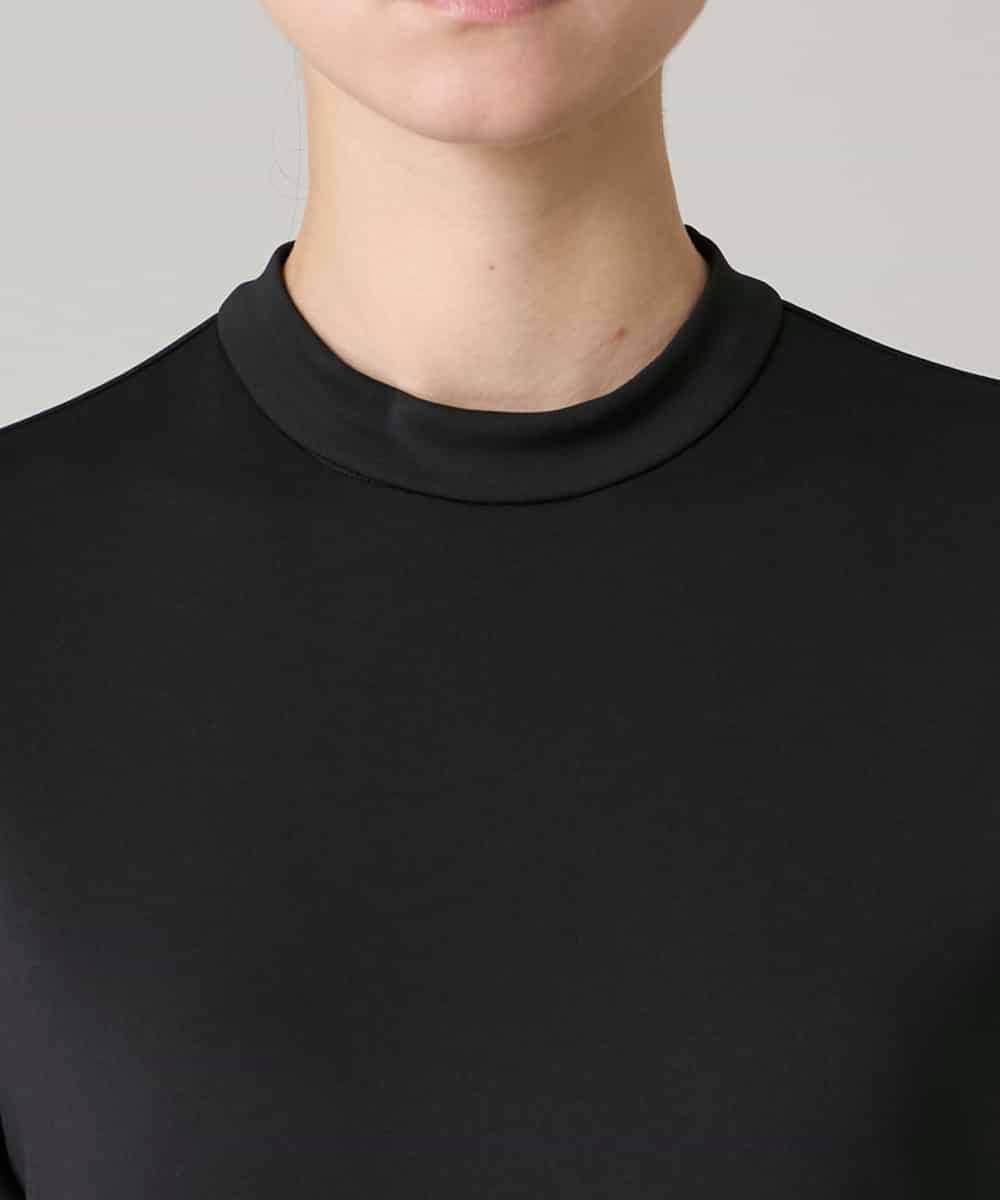 RSPAE19690 TRUNK HIROKO KOSHINO(ヒロココシノ) 小付きドット切り替えプリントコンビワンピース/洗える ブラック