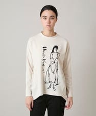 RSPAE31430 TRUNK HIROKO KOSHINO(ヒロココシノ) イラストデザインダンボールチュニック/日本製/洗える ベージュ