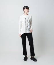 RSPAE31430 TRUNK HIROKO KOSHINO(ヒロココシノ) イラストデザインダンボールチュニック/日本製/洗える ベージュ