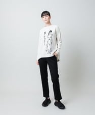 RSPAE31430 TRUNK HIROKO KOSHINO(ヒロココシノ) イラストデザインダンボールチュニック/日本製/洗える ベージュ