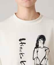 RSPAE31430 TRUNK HIROKO KOSHINO(ヒロココシノ) イラストデザインダンボールチュニック/日本製/洗える ベージュ