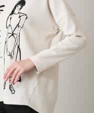 RSPAE31430 TRUNK HIROKO KOSHINO(ヒロココシノ) イラストデザインダンボールチュニック/日本製/洗える ベージュ