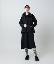 RSPAE32560 TRUNK HIROKO KOSHINO(ヒロココシノ) ハイネックジャージーワンピース /日本製/洗える ブラック