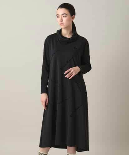 RSPAE32560 TRUNK HIROKO KOSHINO ハイネックジャージーワンピース /日本製/洗える