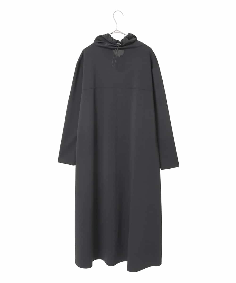 RSPAE32560 TRUNK HIROKO KOSHINO(ヒロココシノ) ハイネックジャージーワンピース /日本製/洗える ブラック