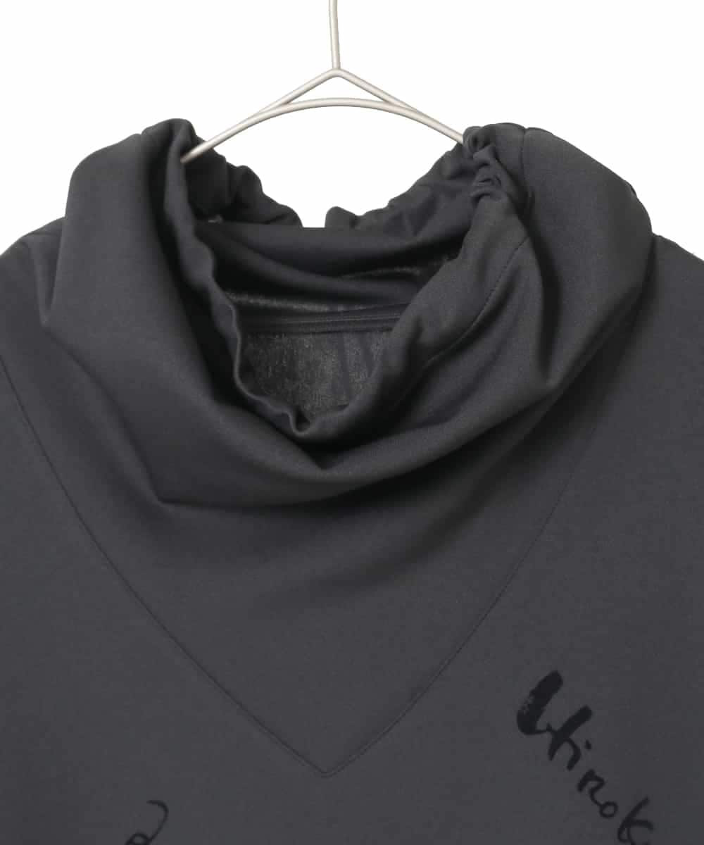 RSPAE32560 TRUNK HIROKO KOSHINO(ヒロココシノ) ハイネックジャージーワンピース /日本製/洗える ブラック