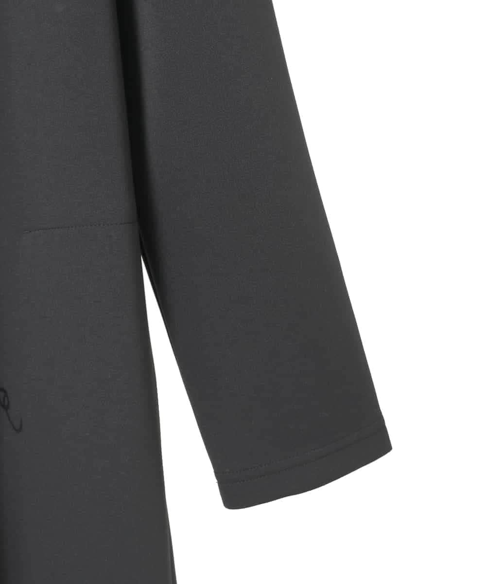 RSPAE32560 TRUNK HIROKO KOSHINO(ヒロココシノ) ハイネックジャージーワンピース /日本製/洗える ブラック