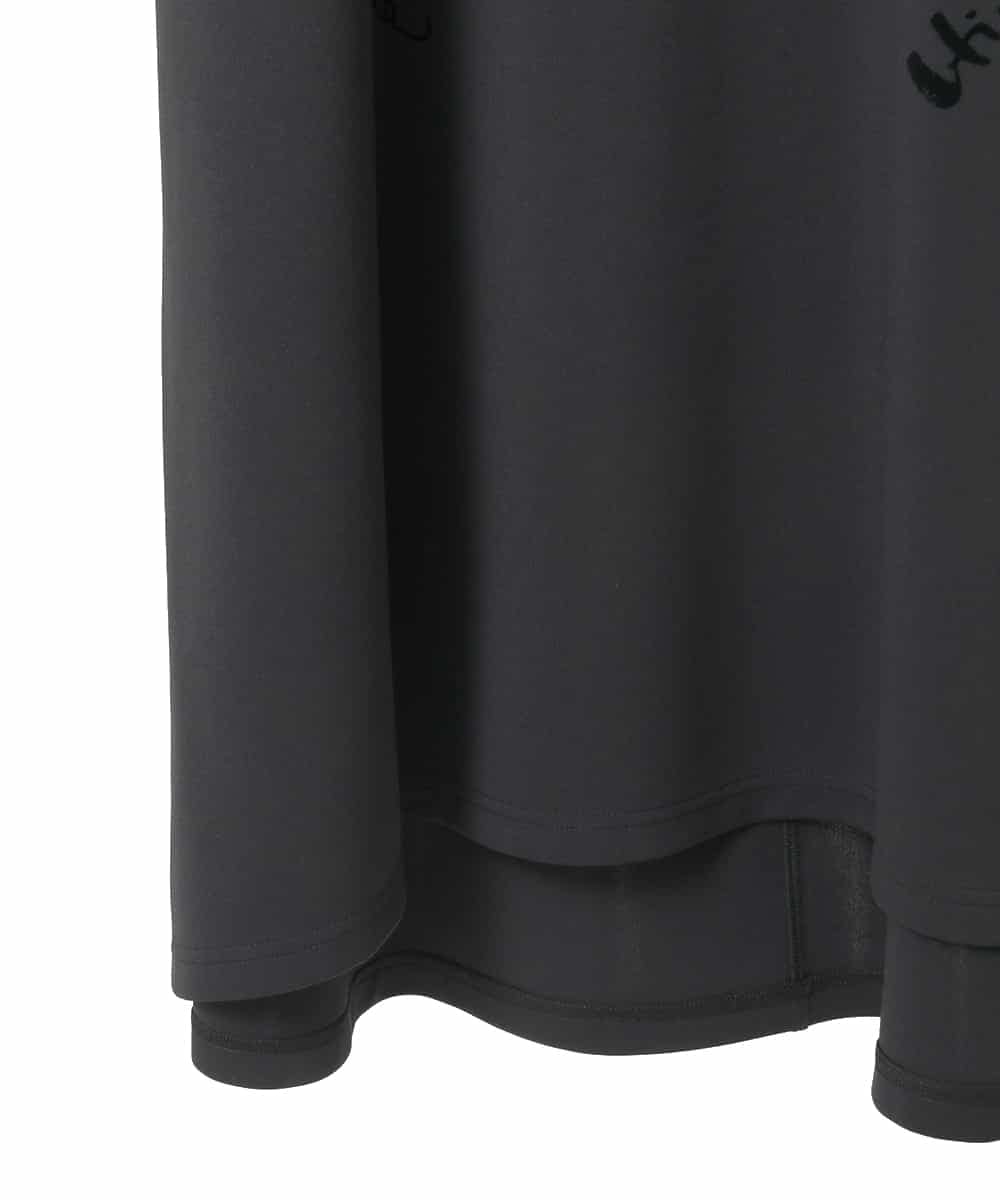 RSPAE32560 TRUNK HIROKO KOSHINO(ヒロココシノ) ハイネックジャージーワンピース /日本製/洗える ブラック