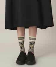 RSPAE32560 TRUNK HIROKO KOSHINO(ヒロココシノ) ハイネックジャージーワンピース /日本製/洗える ブラック