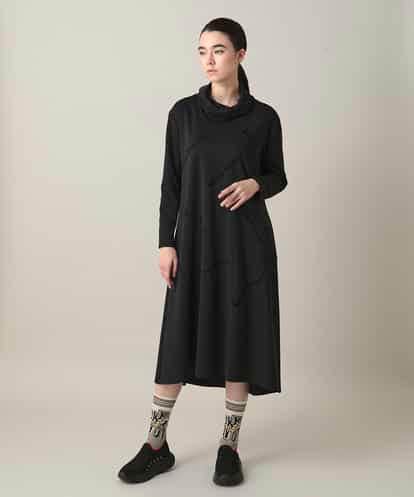 RSPAE32560 TRUNK HIROKO KOSHINO ハイネックジャージーワンピース /日本製/洗える