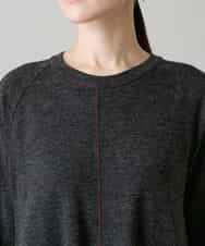 RSPAH10590 TRUNK HIROKO KOSHINO(ヒロココシノ) ステッチアクセントAラインワンピース ダークグレー