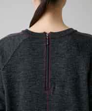 RSPAH10590 TRUNK HIROKO KOSHINO(ヒロココシノ) ステッチアクセントAラインワンピース ダークグレー
